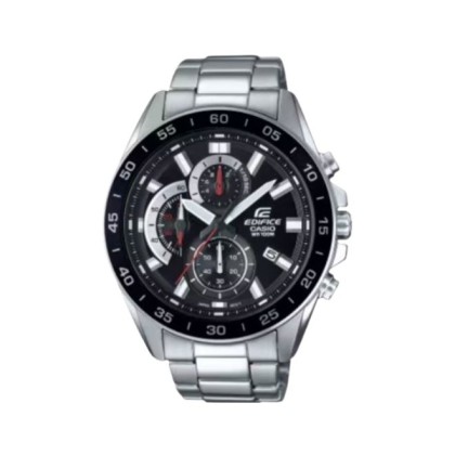 Casio Edifice EFV-550D-1AV Silver Stainless Steel Band Men Watch